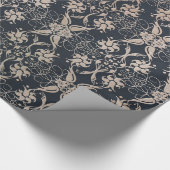 ヴィンテージの花柄パターン ラッピングペーパー (角)