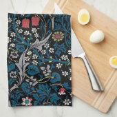 ヴィンテージの花柄、ウィリアム·モリス キッチンタオル (四つ折り)