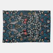 ヴィンテージの花柄、ウィリアム·モリス キッチンタオル (横)