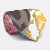 ヴィンテージの花柄 ネクタイ (ロール)