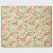 ヴィンテージの花柄 ラッピングペーパー (フラット)