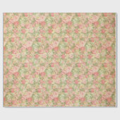 ヴィンテージの花柄 ラッピングペーパー (フラット)