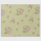 ヴィンテージの花柄 ラッピングペーパー (フラット)