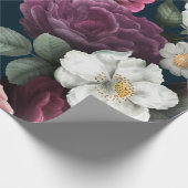 ヴィンテージの花柄 ラッピングペーパー (角)