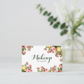 ヴィンテージの花柄 名刺 (スタンド正面)