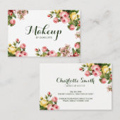 ヴィンテージの花柄 名刺 (正面/裏面)