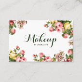 ヴィンテージの花柄 名刺 (正面)