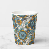 ヴィンテージの花柄 紙コップ (裏面)