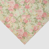 ヴィンテージの花柄 薄葉紙 (詳細)