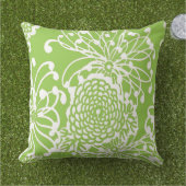 ヴィンテージの花柄#2 クッション (芝生)