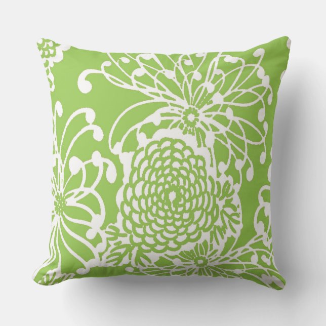 ヴィンテージの花柄#2 クッション (正面)