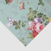 ヴィンテージの花模様の壁紙 薄葉紙 (詳細)