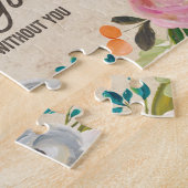 ヴィンテージの花模様|のフラワー・ガールのパズル ジグソーパズル (側面)