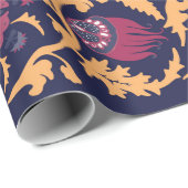 ヴィンテージの花模様。ウズベク・スザニ国立オルナ ラッピングペーパー (ロールコーナー)