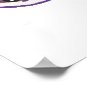 ヴィンテージの花模様,エレガントアールヌーボー ポスター (角)