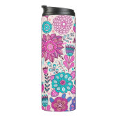 ヴィンテージの花模様。継ぎ目のない植物の質感、  タンブラー (回転右)