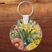 ヴィンテージの花種カタログ キーホルダー (正面)