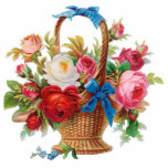 ヴィンテージの花籠フォトスカルプチャー フォトスカルプチャー<br><div class="desc">フォトスカルプチャーに作られた開花の明るいバスケット。</div>