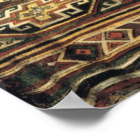 ヴィンテージの花絵を描の暗い農家 ポスター (角)