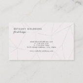 ヴィンテージの花花束の花柄の名刺 名刺 (裏面)