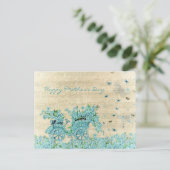 ヴィンテージの花馬車 – Happy Mother's Day ポストカード (スタンド正面)