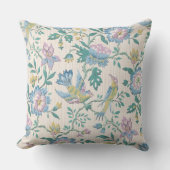 ヴィンテージの花鳥模様 クッション (正面)