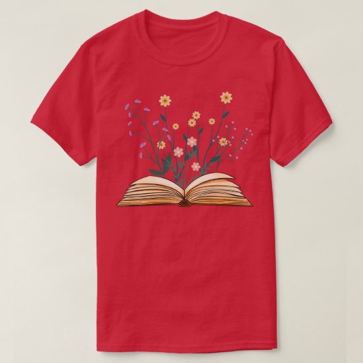 ヴィンテージの花1 Tシャツ (デザイン正面)