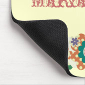 ヴィンテージの花!! あなたの名前を加えて下さい!! マウスパッド (コーナー)