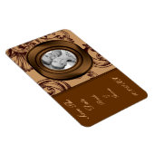 ヴィンテージの花（ダークブラウン） マグネット (右側)