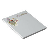 ヴィンテージの花 ノートパッド (アングル)