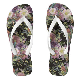 ヴィンテージの花 ビーチサンダル