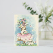 ヴィンテージの花 ポストカード (スタンド正面)