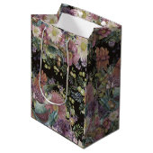 ヴィンテージの花 ミディアムペーパーバッグ (正面アングル)