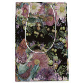 ヴィンテージの花 ミディアムペーパーバッグ (正面)