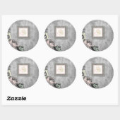 ヴィンテージの花 ラウンドシール (シート)