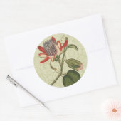 ヴィンテージの花 ラウンドシール (封筒)