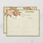 ヴィンテージの花 |レシピカード (正面/裏面)