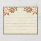 ヴィンテージの花 |レシピカード (裏面)