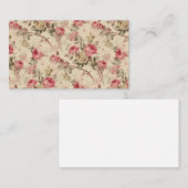 ヴィンテージの花 名刺 (正面/裏面)
