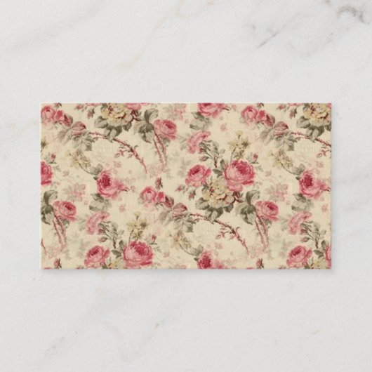 ヴィンテージの花 名刺 (正面)