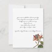 ヴィンテージの花 招待状 (正面)