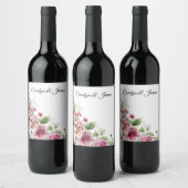 ヴィンテージの花（白） ワインラベル (ボトル)