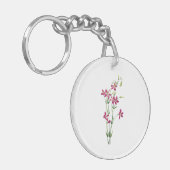 ヴィンテージの花 – Centaurium by Mary Vaux Walcott キーホルダー (正面左)