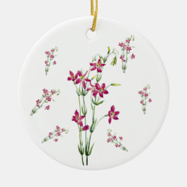 ヴィンテージの花 – Centaurium by Mary Vaux Walcott セラミックオーナメント