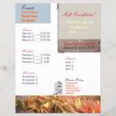 ヴィンテージの花 – Flyer チラシ (裏面)