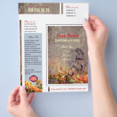 ヴィンテージの花 – Flyer チラシ (手)