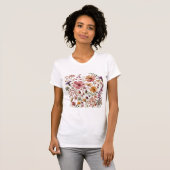 ヴィンテージの花 Tシャツ (正面フル)