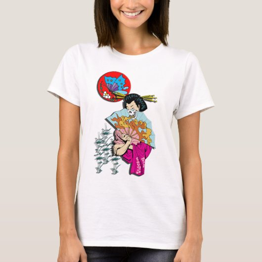 ヴィンテージの芸者IV Tシャツ (正面)