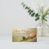 ヴィンテージの芸術によって老化させるチューリップの絵画の名刺 名刺 (スタンド正面)