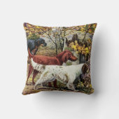 ヴィンテージの芸術の愛犬家のセッター クッション (裏面)